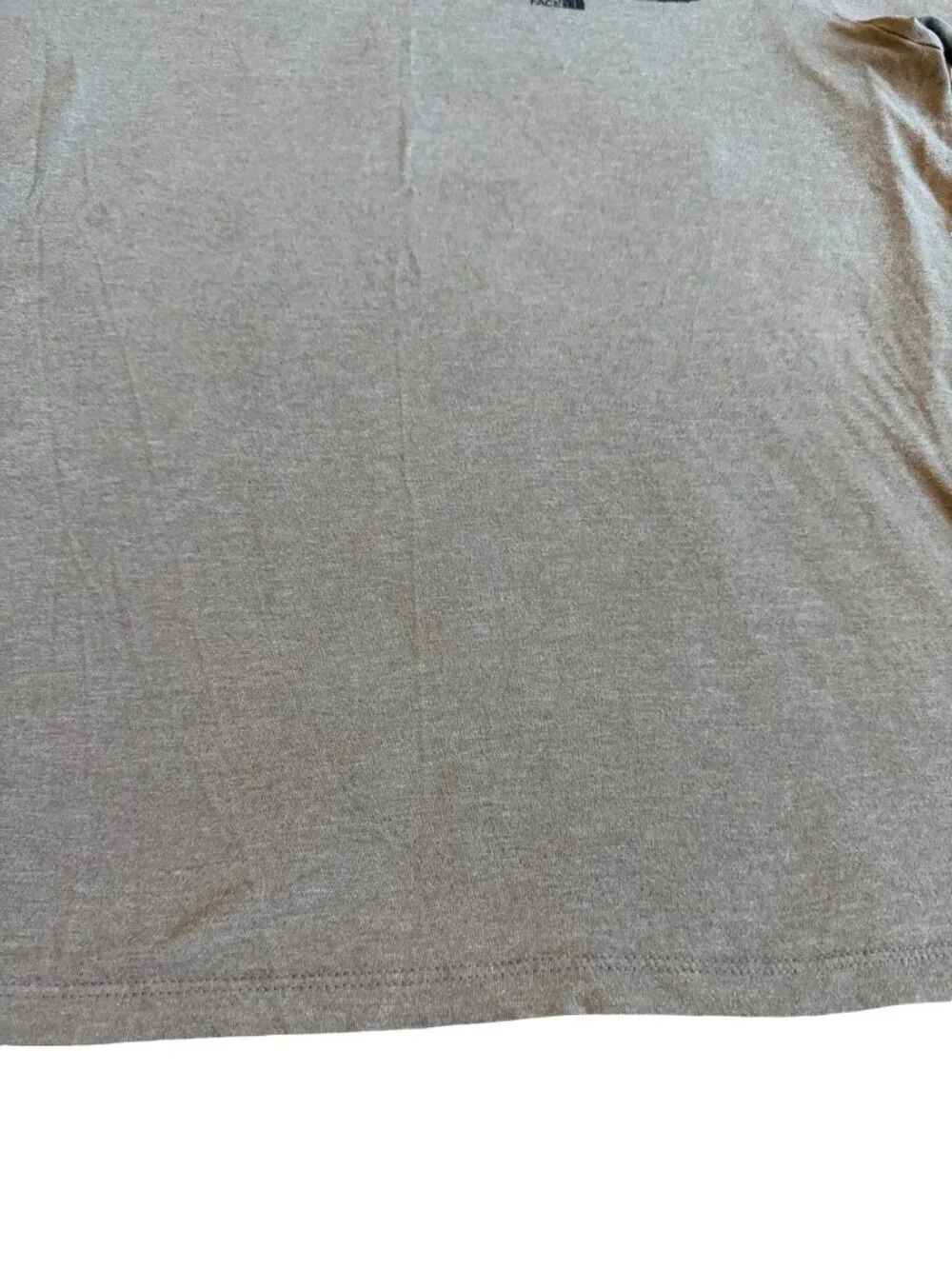 The North Face Grey T-Shirt Blue Detail Logo Stretch Classic Short Sleeve Large